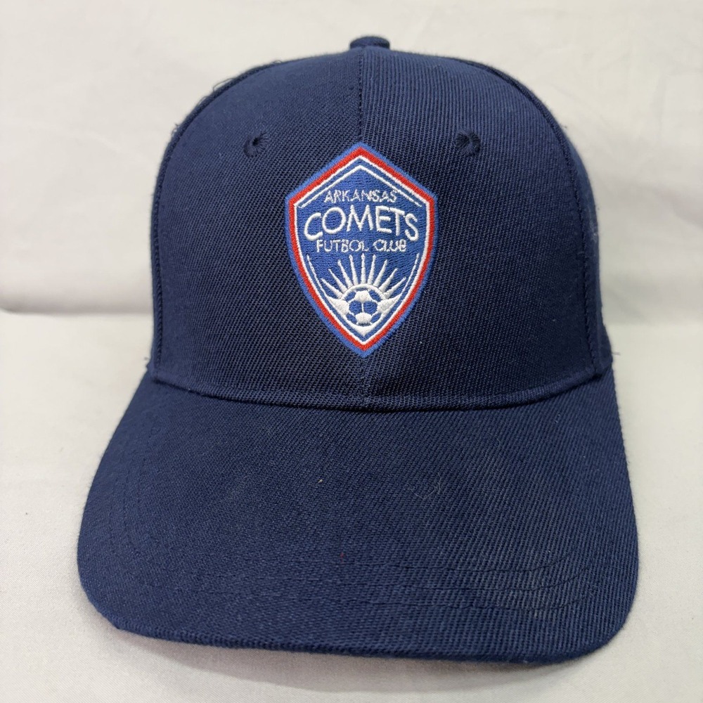 Capelli Sport Arkansas Comets Soccer Hat Mens OS Navy Blue Adjustable Strapback